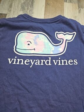 Vineyard Vines Blue Graphic Whale Tshirt Size Youth Medium 12-14